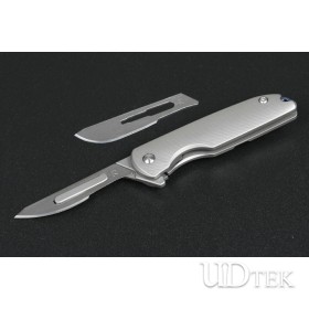 Engraving Folding Knife with Titanium Handle (jj006) UD2105507